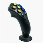 Poignées de joystick multifonctions avec boutons et molettes